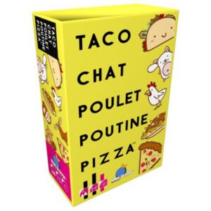 TACO, CHAT, POULET, POUTINE, PIZZA