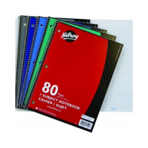 Cahier ligné avec spirale (80p)