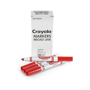 Boite de 12 marqueurs de la même couleur