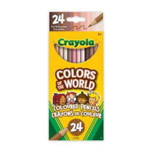 Crayon à colorier en bois couleurs du monde (24)