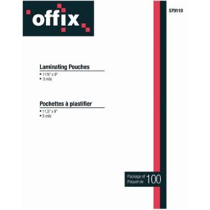 Pochettes à plastifier 3 mil (100)