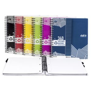 Cahier ligné 5 sujets avec spirale (340p)