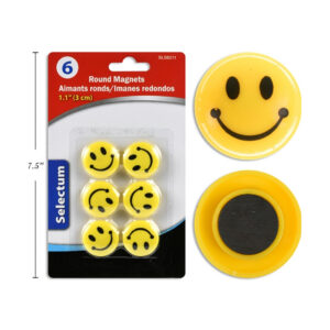 Aimants ronds bonhommes sourire (6)