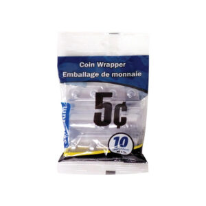 Plastique pour rouler la monnaie 0,05$ (10)