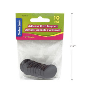 Aimants ronds autocollants 1 po (10)