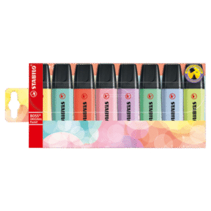 Stabilo_EnsembleSurligneur_Boss_Pastel_8 couleurs