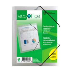 PORTE-FOLIO CLAIR FERMETURE ÉLASTIQUE