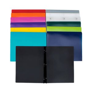 DUO-TANG EN PLASTIQUE ÉPAIS 3 attaches