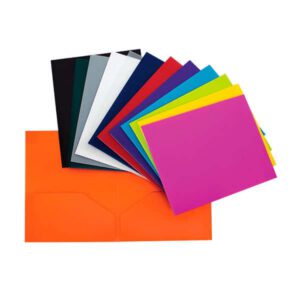 PORTE-FOLIO PLASTIQUE ÉPAIS 2 pochettes