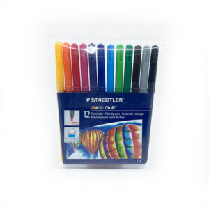 MARQUEURS FEUTRES TRAIT FIN 12 COULEURS STAEDLER