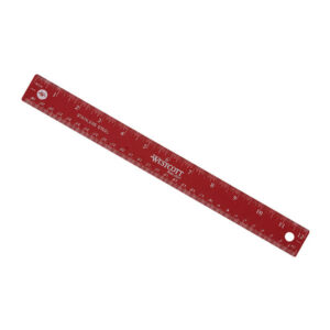 wescott_regle_30cm_stainless_rouge