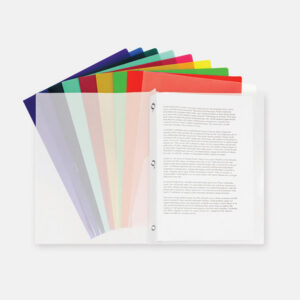 DUO-TANG PLASTIQUE SOUPLE TRANSPARENT 3 attaches