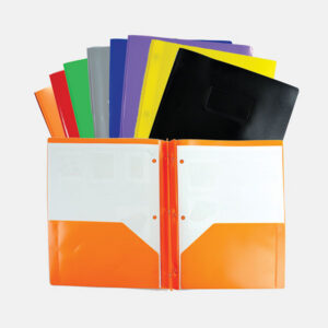 DUO-TANG PORTE-FOLIO PLASTIQUE SOUPLE 3 attaches 2 pochettes